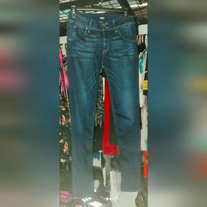 Hudson Collin Midrise Dark Wash Skinny Jeans